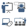 Clipart of different learning types